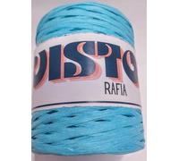 Rocca da 250 mt. rafia per borse, cappelli e varie, larghezza +- circa 4 mm. (Turchese)