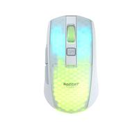 Roccat Burst Pro Air - mouse ottico da gioco RGB wireless professionale, simmetrico e ultraleggero con sensore ottico Owl-Eye a 19.000 DPI, switch ottici, ROCCAT Titan Wheel, peso di 81grammi, bianco