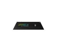Roccat ROC-13-176, Sense Pro, Tappetino per mouse da gioco con fondo in gomma antiscivolo, tessuto ultra conduttivo di qualità militare e bordi piatti cuciti, XXL, Nero