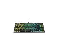 Roccat Tastiera da gioco RGB ottica compatta Vulcan TKL Pro, retroilluminazione AIMO LED key-by-key, interruttori ottici in titanio, piastra superiore in alluminio, ruota multimediale