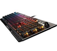 ROCCAT Vulcan 120 AIMO,Tastiera meccanica da gioco per PC con interruttore tattile, piastra superiore in alluminio anodizzato e poggiapolsi staccabile, grigio canna di fucile/nero