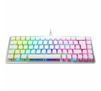 ROCCAT Vulcan II Max Tastiera da Gioco Ottica e Meccanica per PC, Tasti Retroilluminati RGB Personalizzabili Poggiapolsi, Interruttori Titan II, Piastra in Alluminio, Bianco