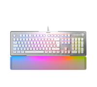 ROCCAT Vulcan II Max Tastiera da Gioco Ottica e Meccanica per PC, Tasti Retroilluminati RGB Personalizzabili Poggiapolsi, Interruttori Titan II, Piastra in Alluminio, Bianco