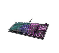 Roccat Vulcan TKL (UK Layout) Meccanica PC Gaming Keyboard, Tenkeyless, Linear Titan Switch, Per-Key AIMO RGB Lighting, Anodized Aluminum Top Plate and Detachable USB-C Cavo, Nero