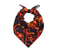 Rocce di lava che si sciolgono Rosso Nero,Sciarpa bandana per uomo e donna - Bandane eleganti e versatili per il collo e la testa