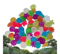 Rocce Paesaggistiche 300 Pezzi di Ciottoli Luminosi Colorati in Resina | Sassi Luminescenti A Forma Di Conchiglia Per Acquario Domestico, Vasca Pesci, Vasi Piante, Sentiero, Patio,