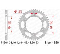 Rocchetto per catena 71304K-51 AFAM