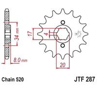 PIGNONE JT 287 z13