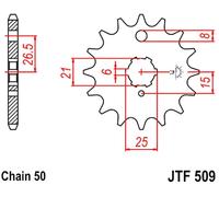 JTSPROCKETS JTF509.15 Pignone catena