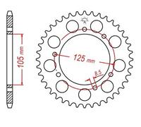 JT Sprockets Pignone posteriore JTR 1131,50 420 50