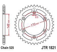 JT Sprockets Pignone posteriore JTR 1821,47 per catena