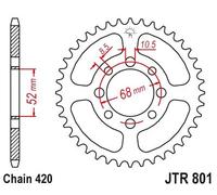 JT SPROCKETS SPROCKET REAR 51T 420 KAWASAKI AR 80 1989