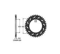 Pignone posteriore SUNSTAR SUNR1-3559-48