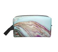 Roccia del geode dell'agata arcobaleno, Borsa per il trucco Borsa per cosmetici Borsa da viaggio portatile da viaggio Borsa per trucco Organizer