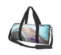 Roccia del geode dell'agata arcobaleno, Borsone da viaggio di grande capacità Borsa rotonda Borsa da viaggio sportiva Borsa da viaggio Borsa da fitness