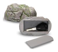 Roccia Finta, L'aspetto Esterno Chiave in Pietra Portachiavi Nascondi una Contenitore Chiavi Cassetta di Sicurezza Segreta Giardino Cortile Geocaching Accessori la Casa