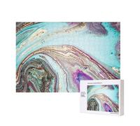 Roccia geode di agata arcobaleno,Puzzle in legno da 300 pezzi per famiglie, per adulti e adolescenti, decorazioni per la casa