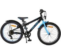 Roccioso 20 Pollici Bicicletta Bambini Blu Nero 6-8 Anni Due Freni a Mano