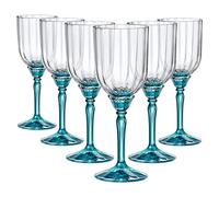 Set 6 Calici da Tavola Florian blue Cocktail 24,5 cl Rocco Bormioli casa cucina