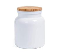 Rocco Bormioli Bormioli Rocco Victoriana Barattolo in Opale, Lt 1, bambù Vetro opalino, Bianco, 6 unità