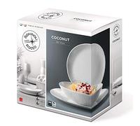 Servizio di piatti bianco per 6 persone 18 pezzi da Tavola in Cucina infrangibil