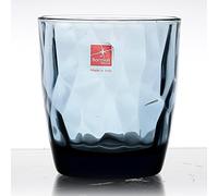 Bormioli Rocco Set 3 Bicchieri in Vetro Diamond per Acqua 30cl Blu - blu vetro 991068
