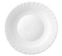 Piatto piano Prima, in vetro opalino, da 26 cm