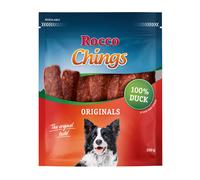 Multipack risparmio! Rocco Chings Originals - Strisce da masticare - 4 x 250 g Petto d'anatra