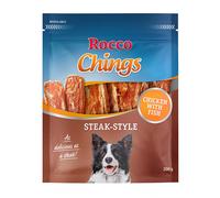 Rocco Chings Steak Style Snack per cani - 200 g Carne di pollo