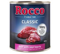Rocco Classic 12 x 800 g Alimento umido per cani - Mix 2: 6 gusti a base di Manzo