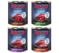 Rocco Classic 24 x 800 g - Mix 7: Manzo con Agnello, Selvaggina, Cinghiale, Renna