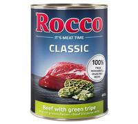 Rocco Classic 6 x 400 g Alimento umido per cani - Manzo con Trippa