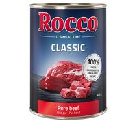 Rocco Classic 6 x 400 g Alimento umido per cani - Manzo Puro