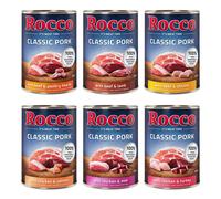 Rocco Classic Pork 12 x 400 g umido per cane - Mix: 6 varianti