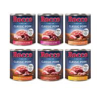 Rocco Classic Pork 24 x 800 g umido per cane - Mix: 6 varianti