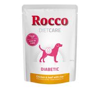 Rocco Diet Care Diabetic Buste Pollo & Manzo con Riso 300 g umido cane - 6 x 300 g