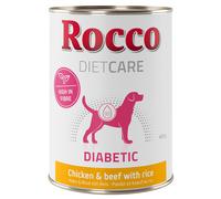 Rocco Diet Care Diabetic Pollo & Manzo con Riso 400 g umido cane - 6 x 400 g