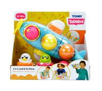 Rocco Giocattoli Tomy- Toomies 2 in 1 Load & Go Plane - Aeroplanino Playset