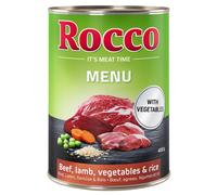 Rocco Menù 6 x 400 g - Manzo con Agnello, Verdure & Riso