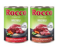 Rocco Menù 6 x 400 g - Manzo con Agnello, Verdure & Riso