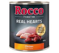 Rocco Real Hearts 24 x 800 g - Pollo con Cuori di Pollo interi