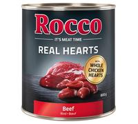 Rocco Real Hearts 6 x 800 g - Manzo con Cuori di Pollo interi