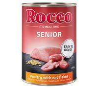 Rocco Senior 24 x 400 g umido per cane - Pollame con Fiocchi d'avena