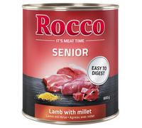 Rocco Senior 24 x 800 g umido per cane - 2 gusti: Pollame & Fiocchi d'Avena + Agnello & Miglio