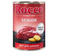 Rocco Senior 6 x 400 g umido per cane - Manzo con Patate - NUOVO!