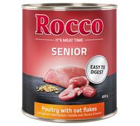 Rocco Senior 6 x 800 g umido per cane - Pollame con Fiocchi d'avena