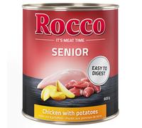 Rocco Senior 6 x 800 g umido per cane - Pollo con Patate - NUOVO!