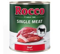 Rocco Single Meat 6 x 800 g umido per cane - Manzo