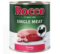 Rocco Single Meat 24 x 800 g umido per cane - Tacchino