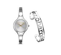 Roccobarocco Bangle Box Set RB.2216S-01M Orologio da donna in acciaio con cinturino semirigido e bracciale in acciaio omaggio